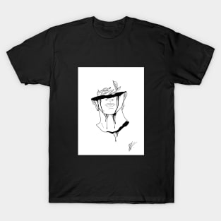 Minimalistic Male Face T-Shirt